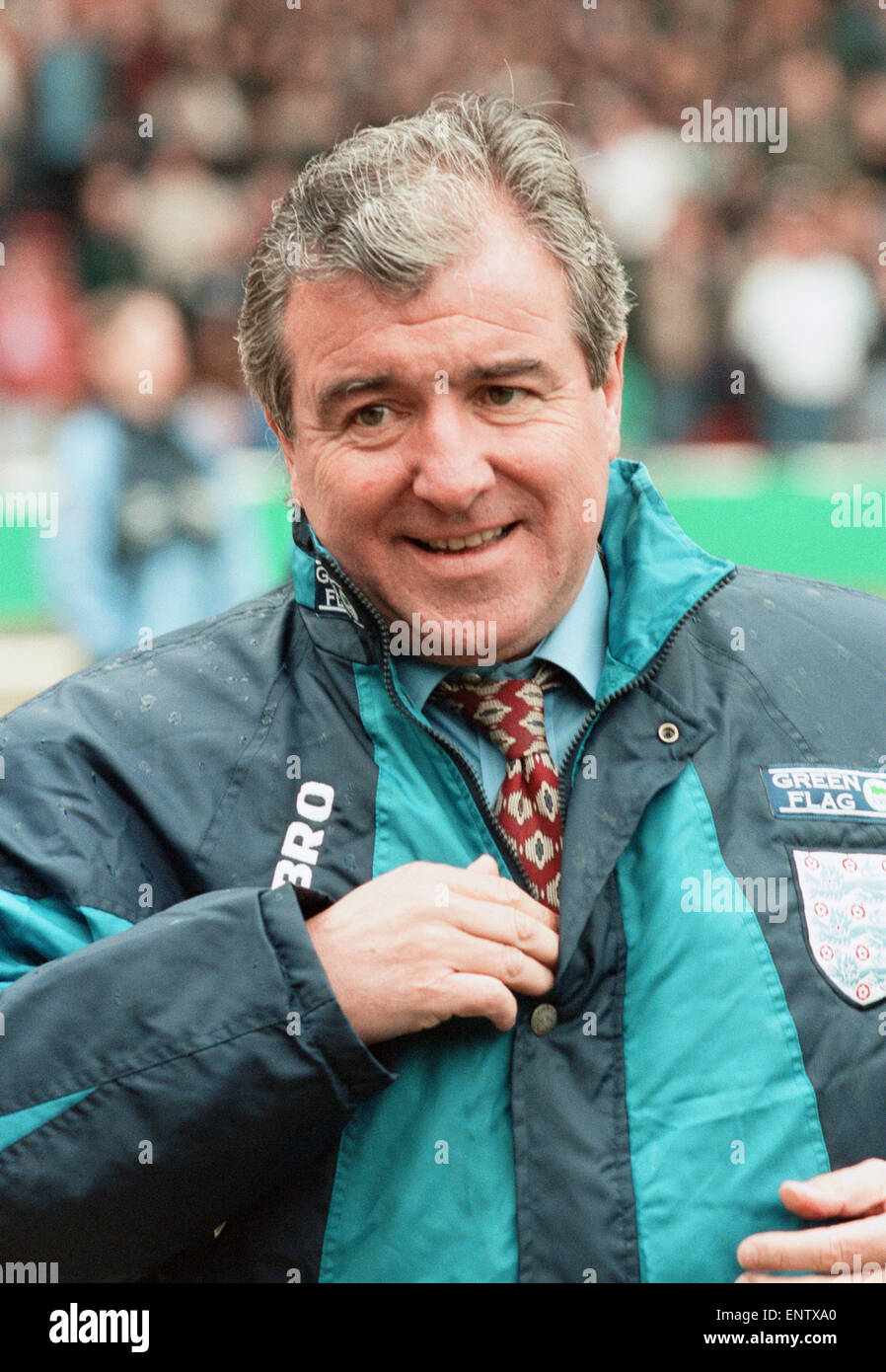 England manager Terry Venables tbefore his side's international match against Hungary at Wembley Stadium. 18th May 1996. Stock Photo