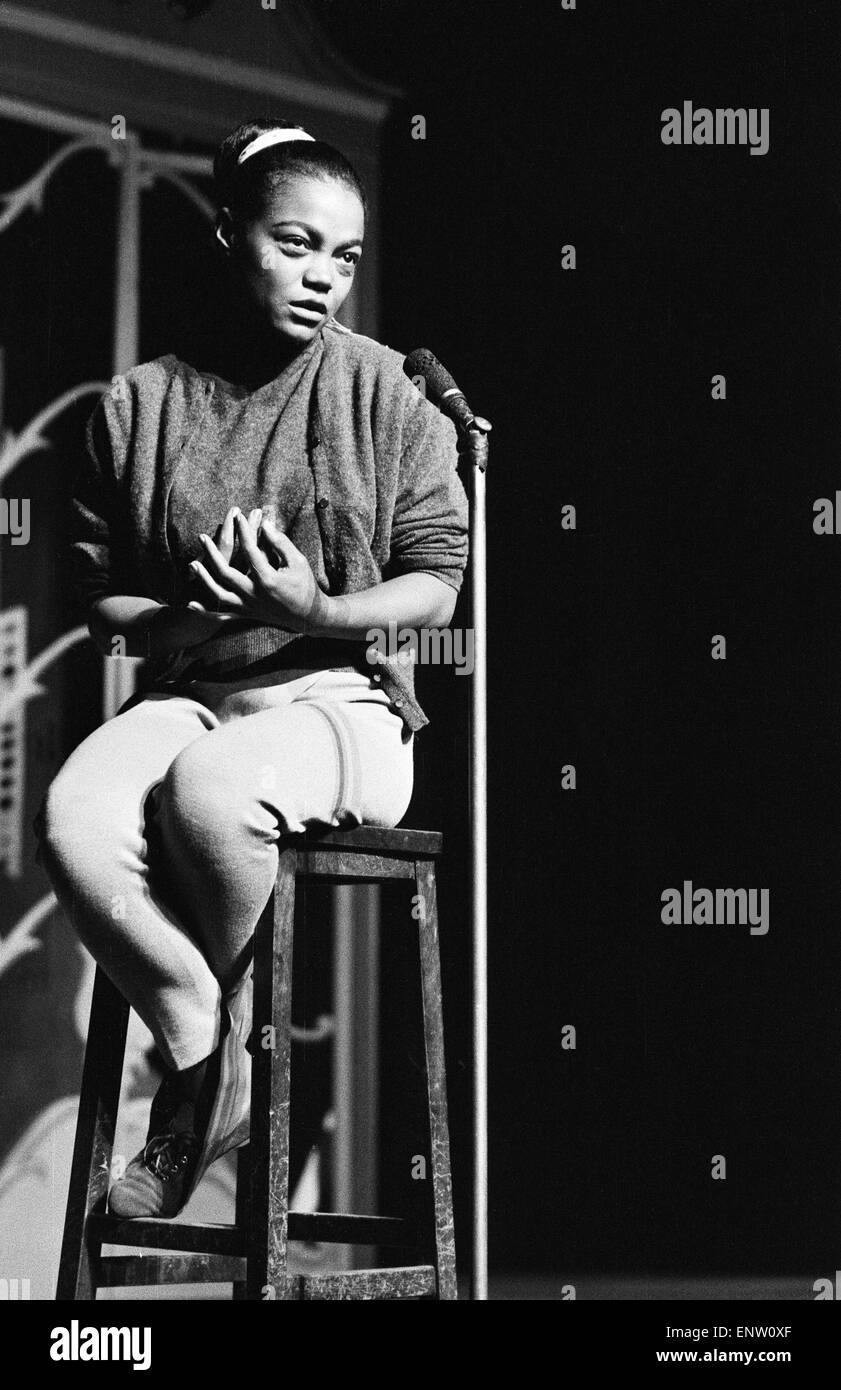 Eartha Kitt at Royal show rehearsals. 3rd November 1958. Stock Photo