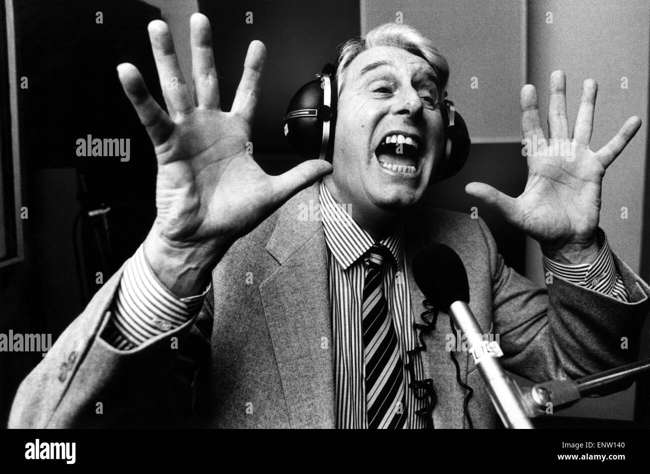 David Francey, BBC Radio Sports Commentator aged 63, May 1987. Stock Photo