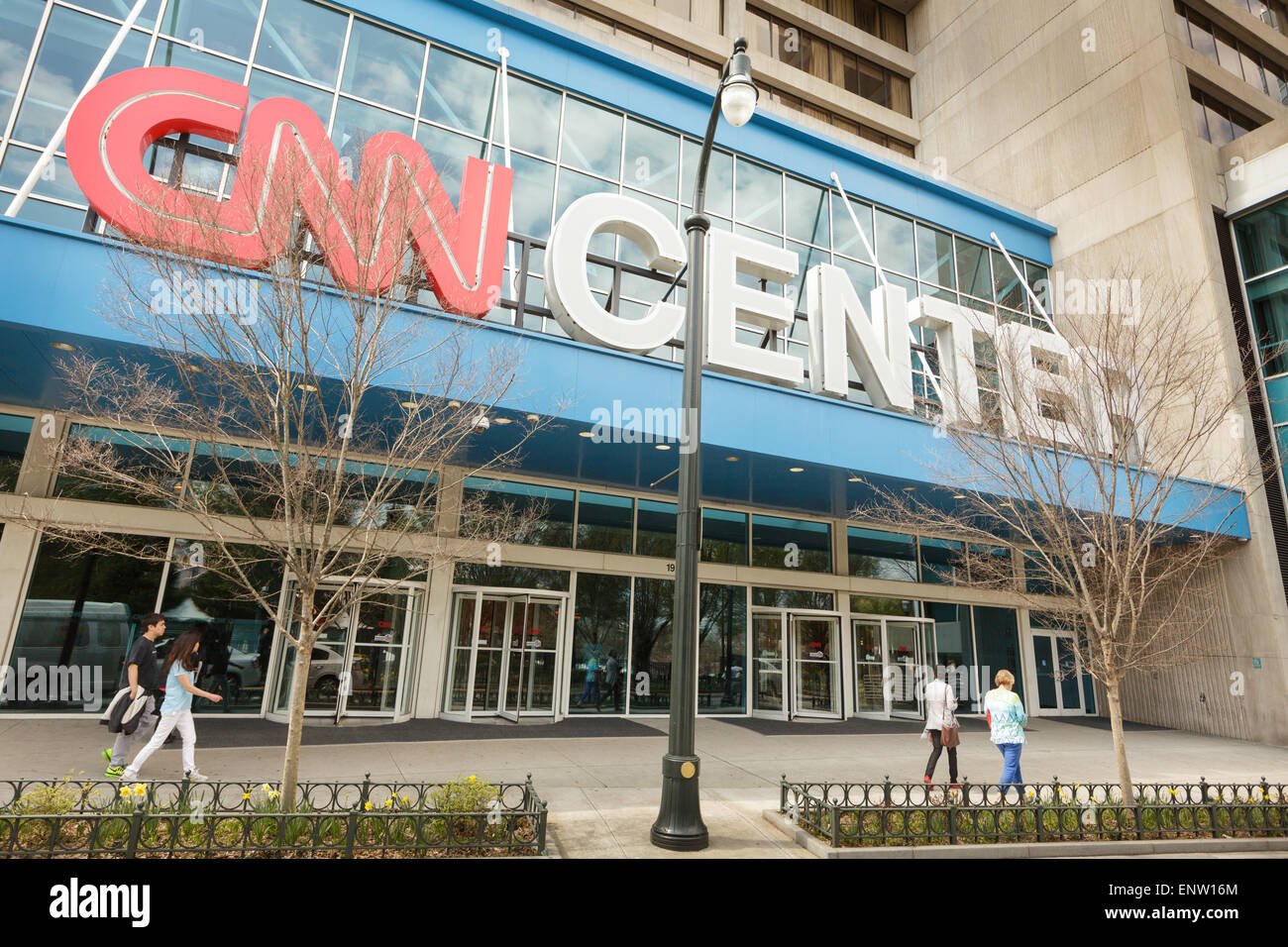 CNN Center, Atlanta, Georgia, USA Stock Photo