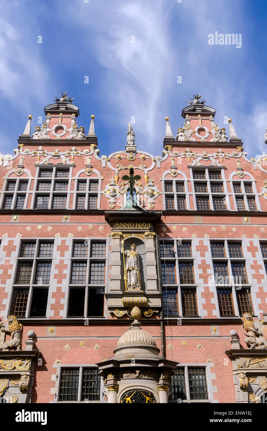 Great Armory (Wielka Zbrojownia) is considred the finest example of renaissance architecture in Gdansk Poland Stock Photo