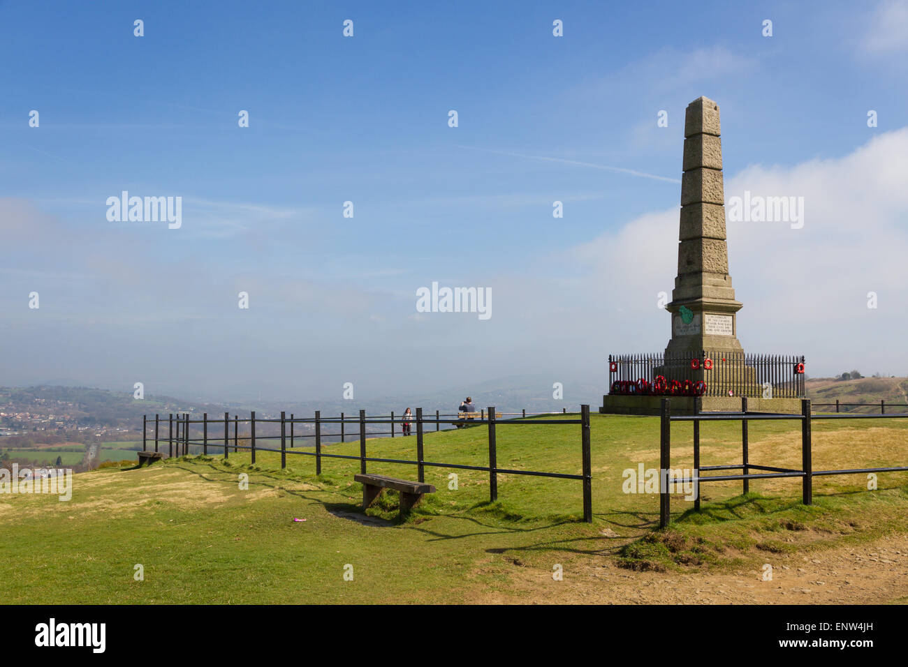 Cenotaph in Werneth Low Country Park Stock Photo