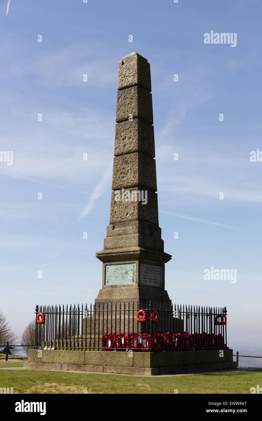 Cenotaph in Werneth Low Country Park Stock Photo