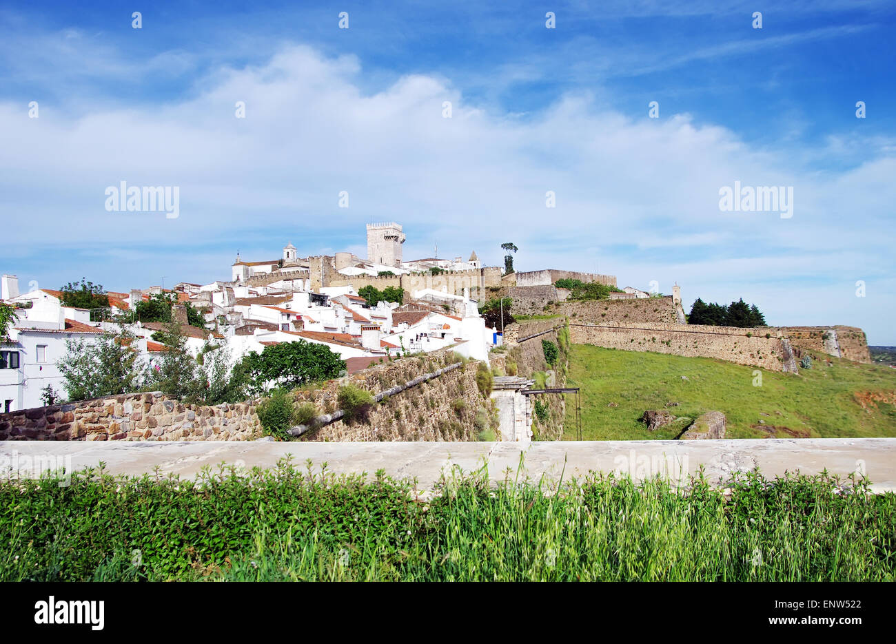 village of Estremoz in Portugal Stock Photo
