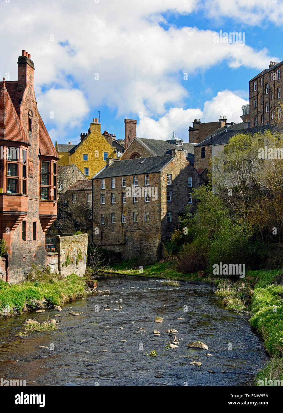 The Water of Leith. Dean Village, Edinburgh, Scotland, United Kingdom