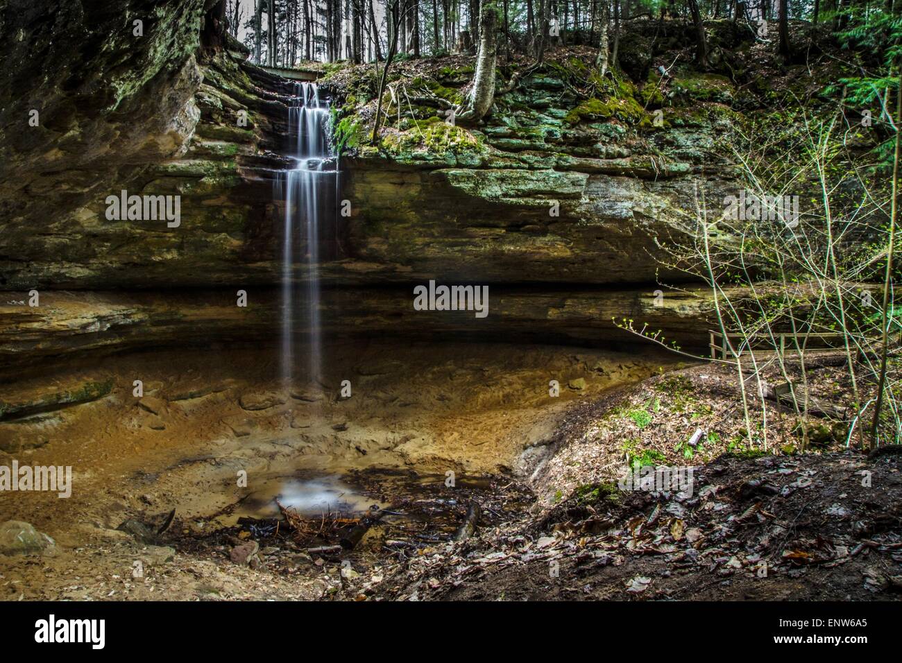 Waterfall Paradise. The Memorial Falls located in Munising Michigan 