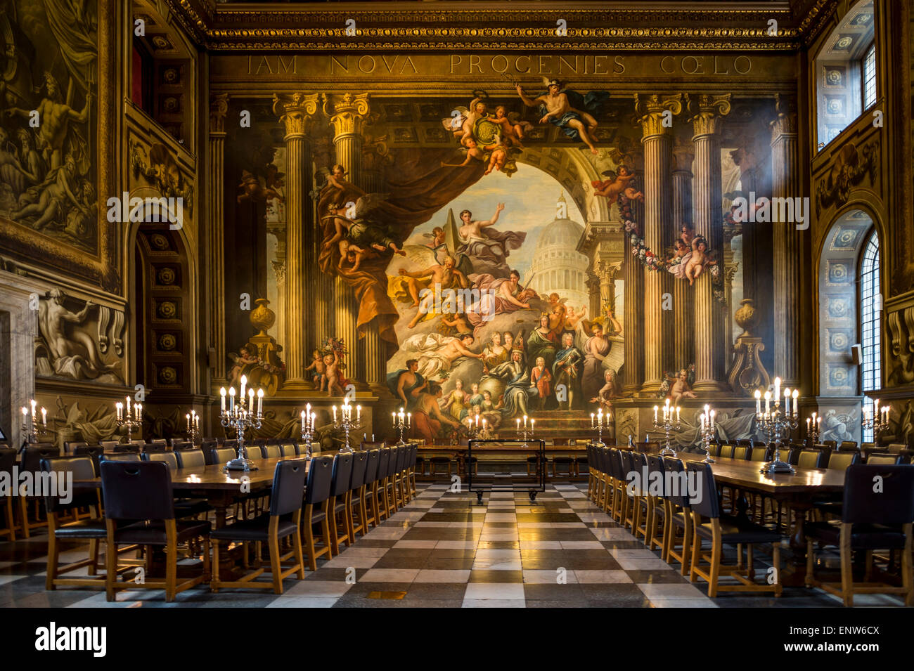 The Painted Hall In Greenwich England Is Part Of The Old Royal Naval The Painted Hall In Greenwich England Is Part Of The Old Royal Naval