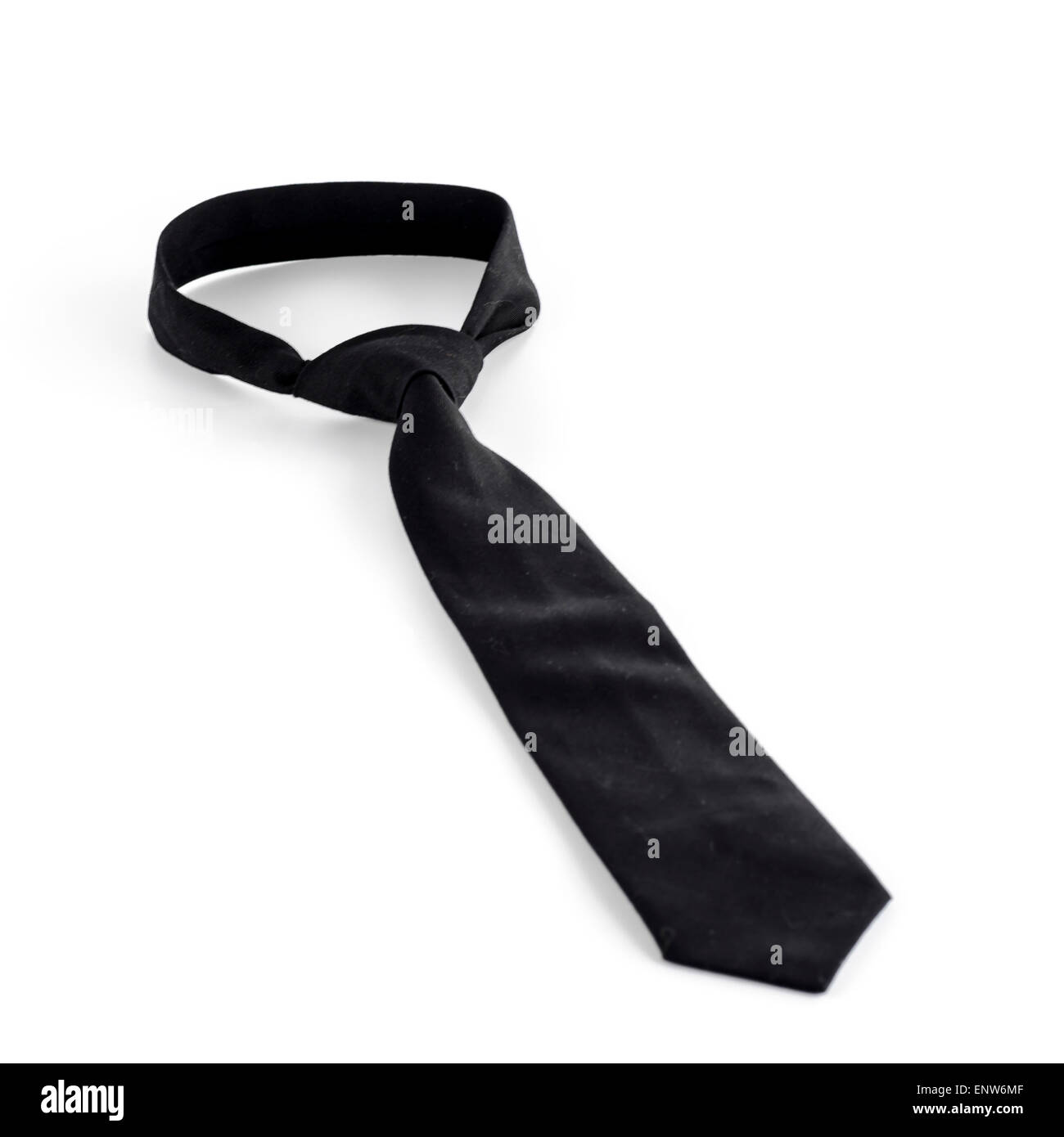 black tie on a white background Stock Photo