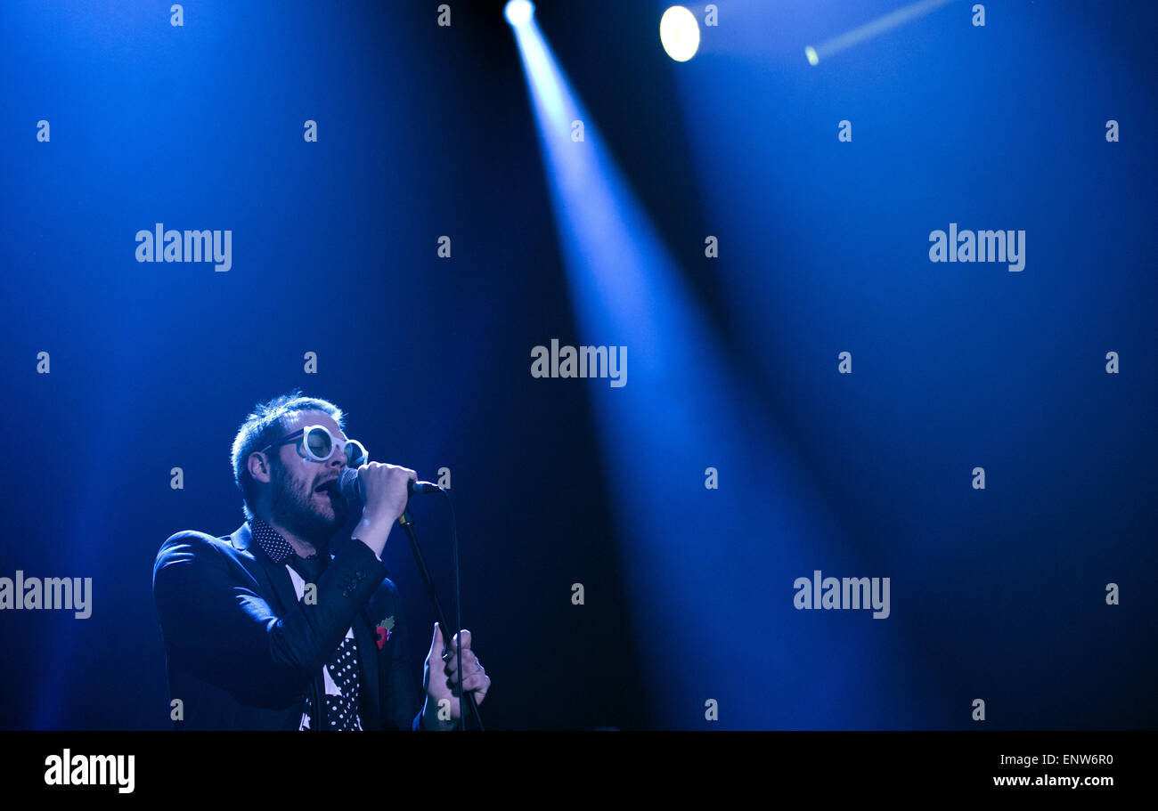 Rock band Kasabian performing live on stage at the Heineken Music Hall ...