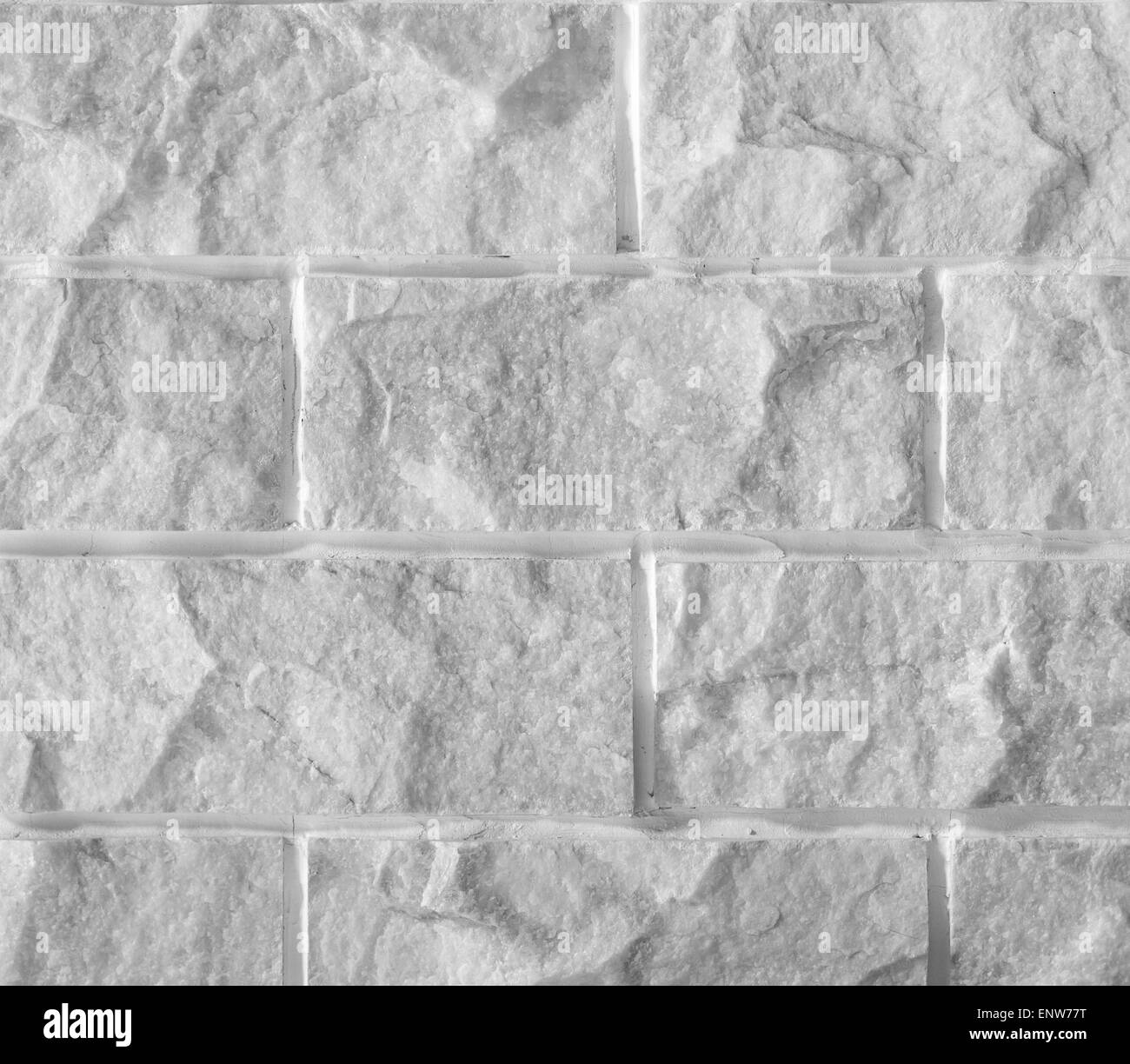 White marble stone brick wall background or texture Stock Photo