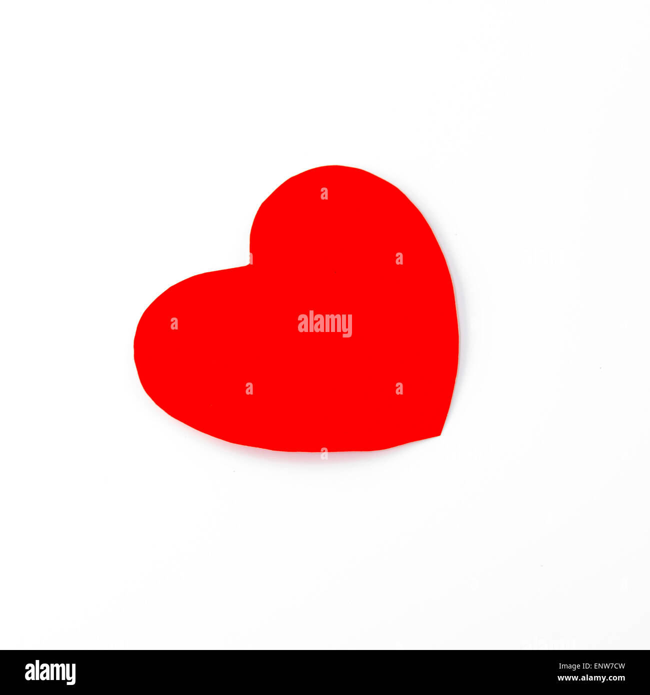red heart isolated on white background Stock Photo - Alamy