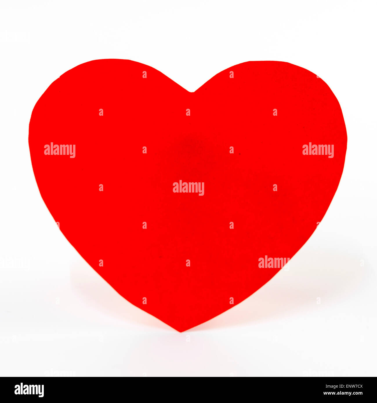 red heart isolated on white background Stock Photo - Alamy