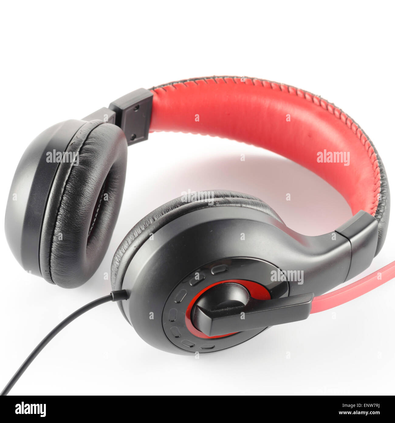 headphone on a white background Stock Photo - Alamy