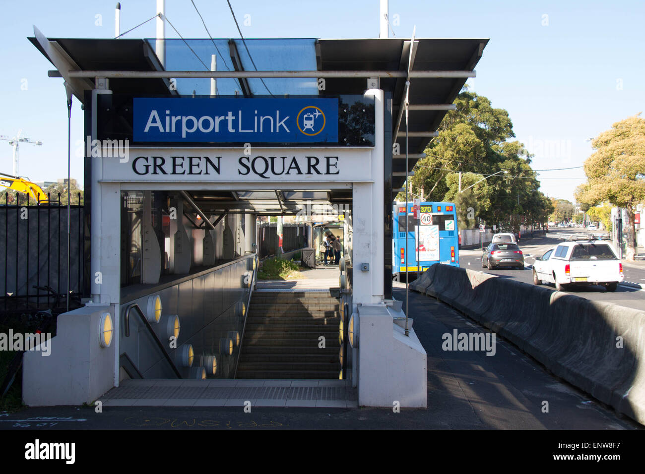Green Square train station in Sydney, part of the AirportLink. Credit