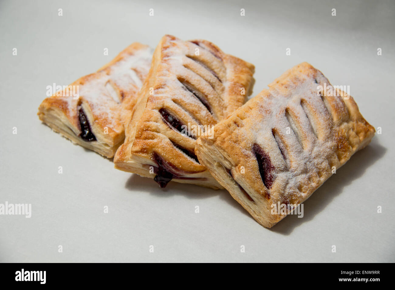 A puff pastry isolated on white background Stock Photo - Alamy