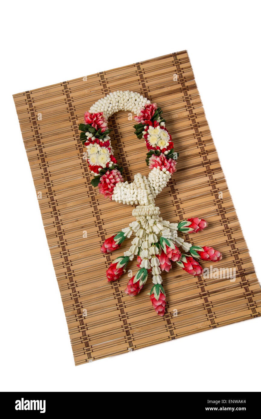 Thai traditional craft flower garland hi-res stock photography and ...