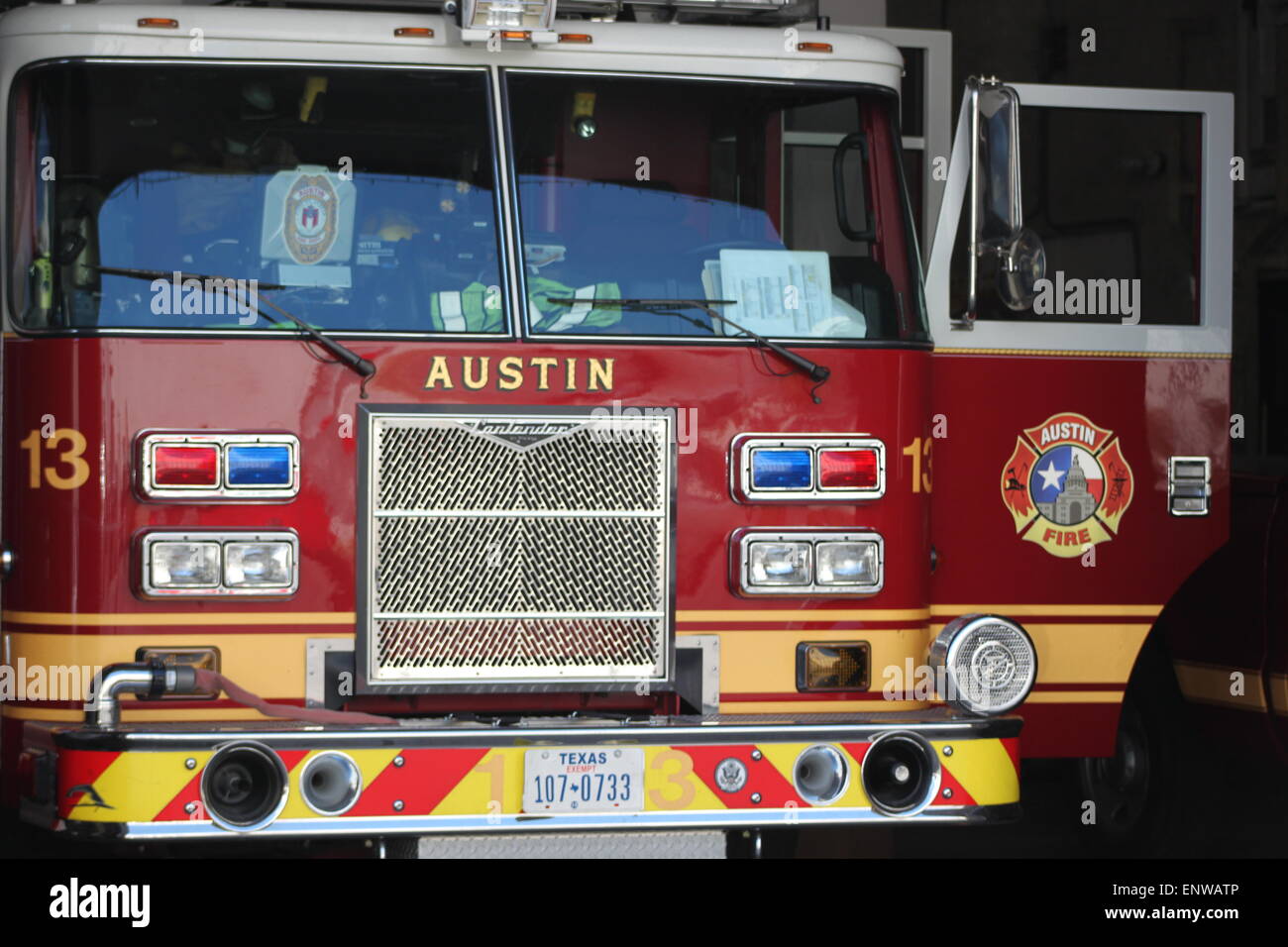 Fire Truck in Austin, Texas, USA Stock Photo Alamy