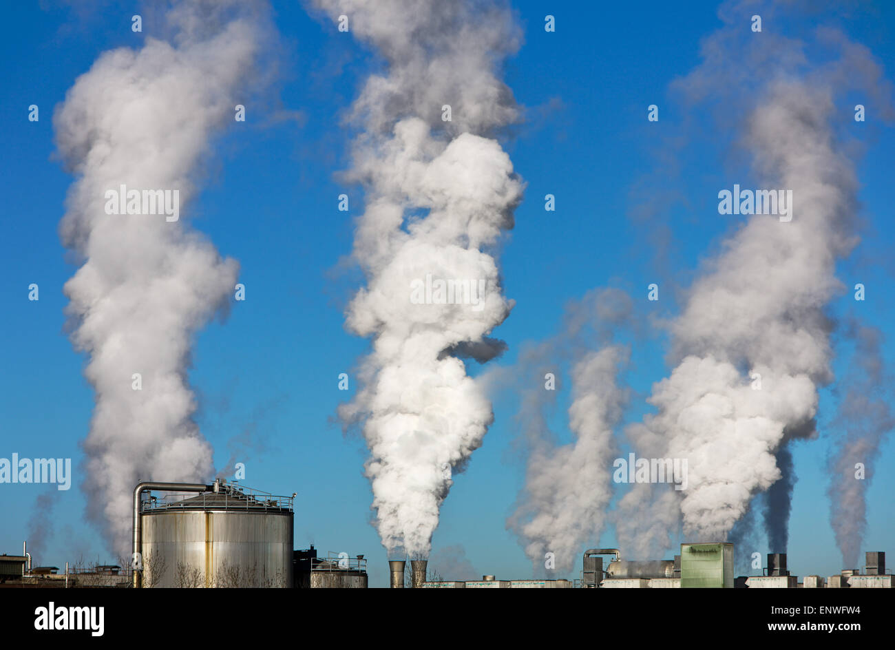 Environmental pollution by industrial emissions Stock Photo Alamy