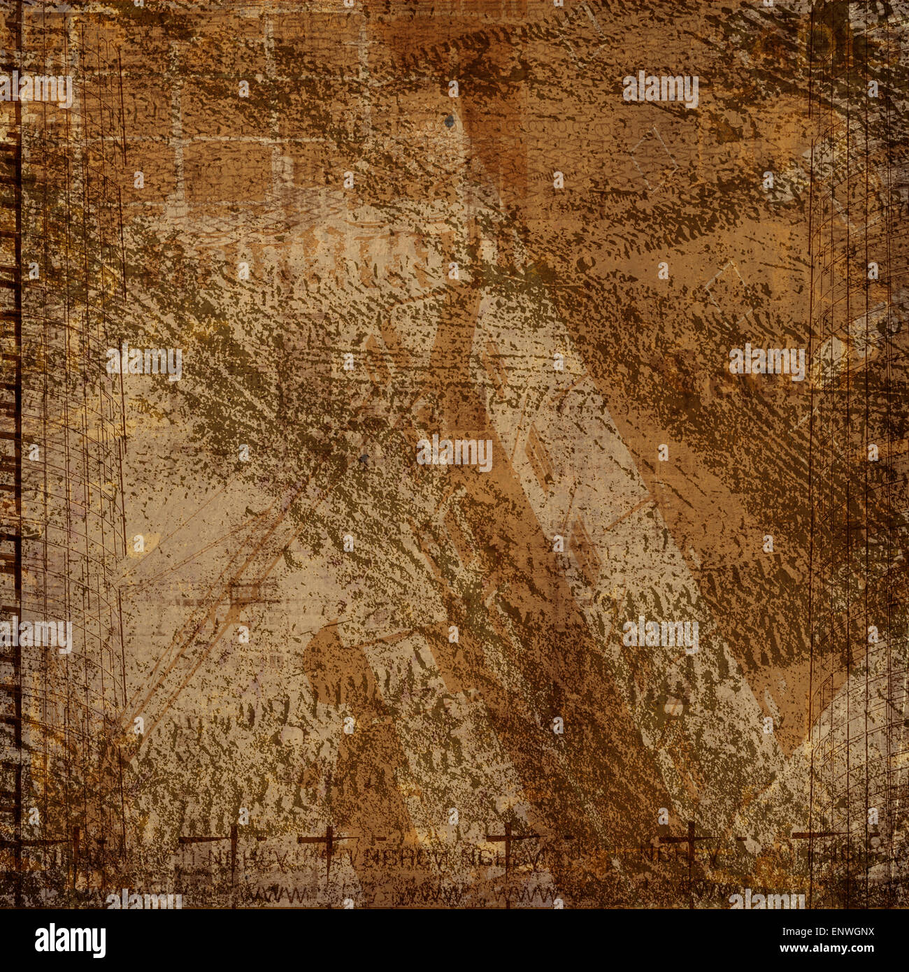 Grunge abstract background with art image for design Stock Photo - Alamy
