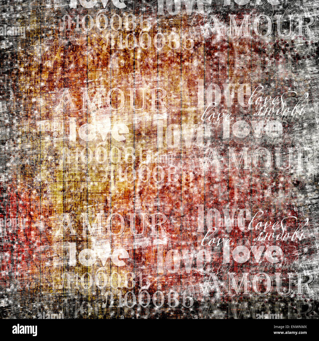 grunge wooden wall with letters and words for interior Stock Photo Alamy