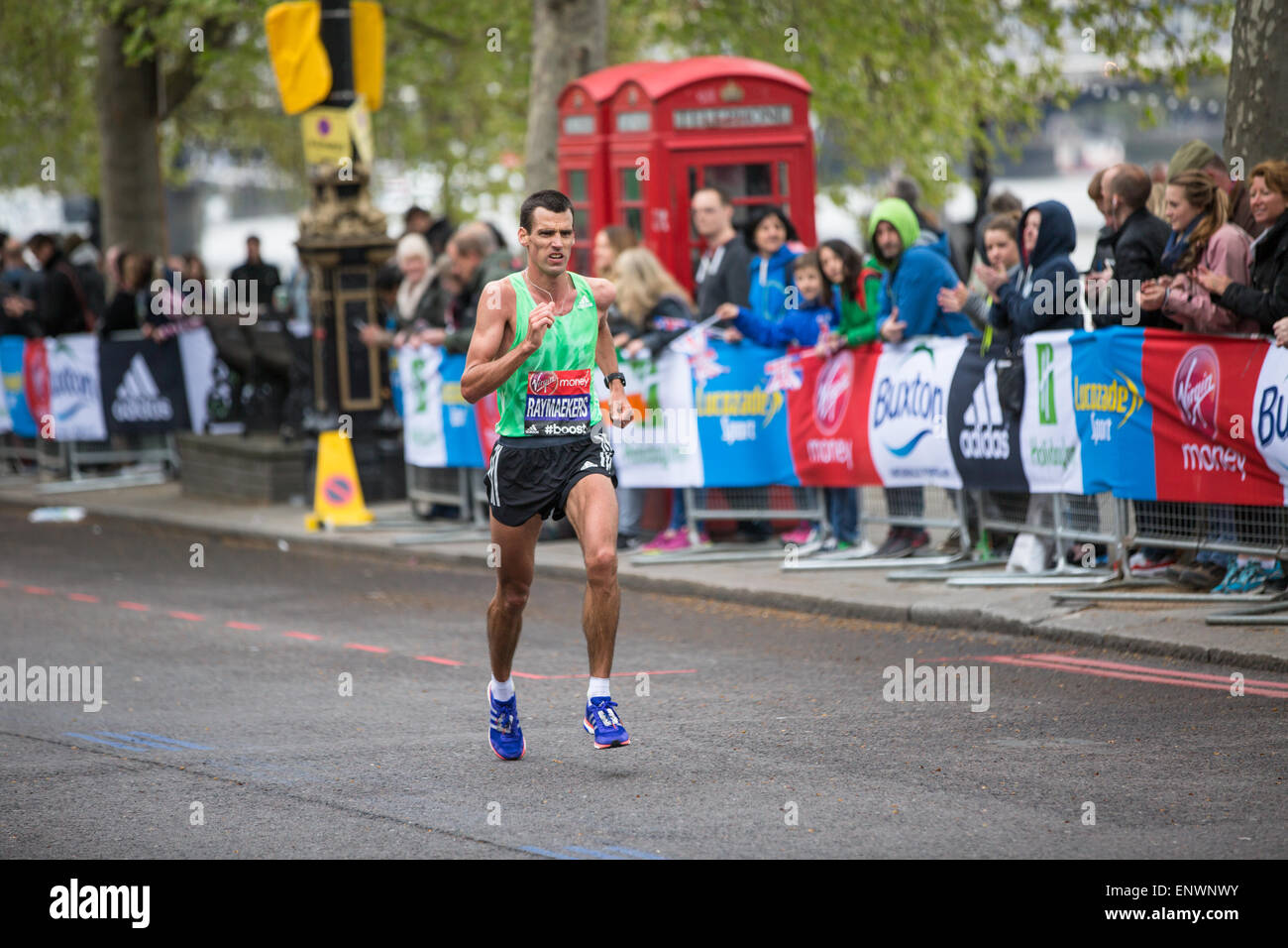 Virgin London Marathon 2015 Koen Raymaekers Netherlands Place 15th Stock Photo