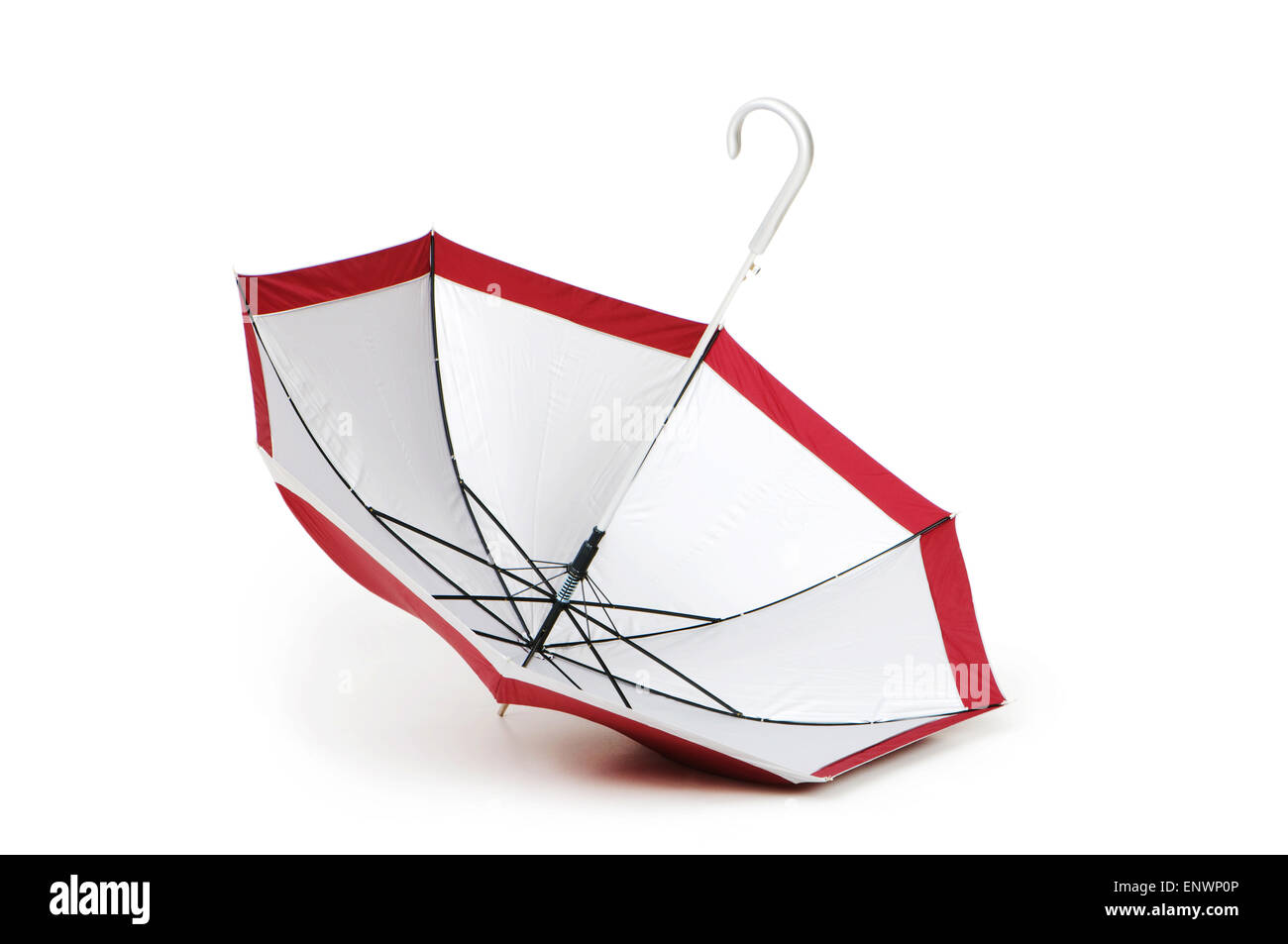 Colourful umbrella isolated on the white background Stock Photo - Alamy
