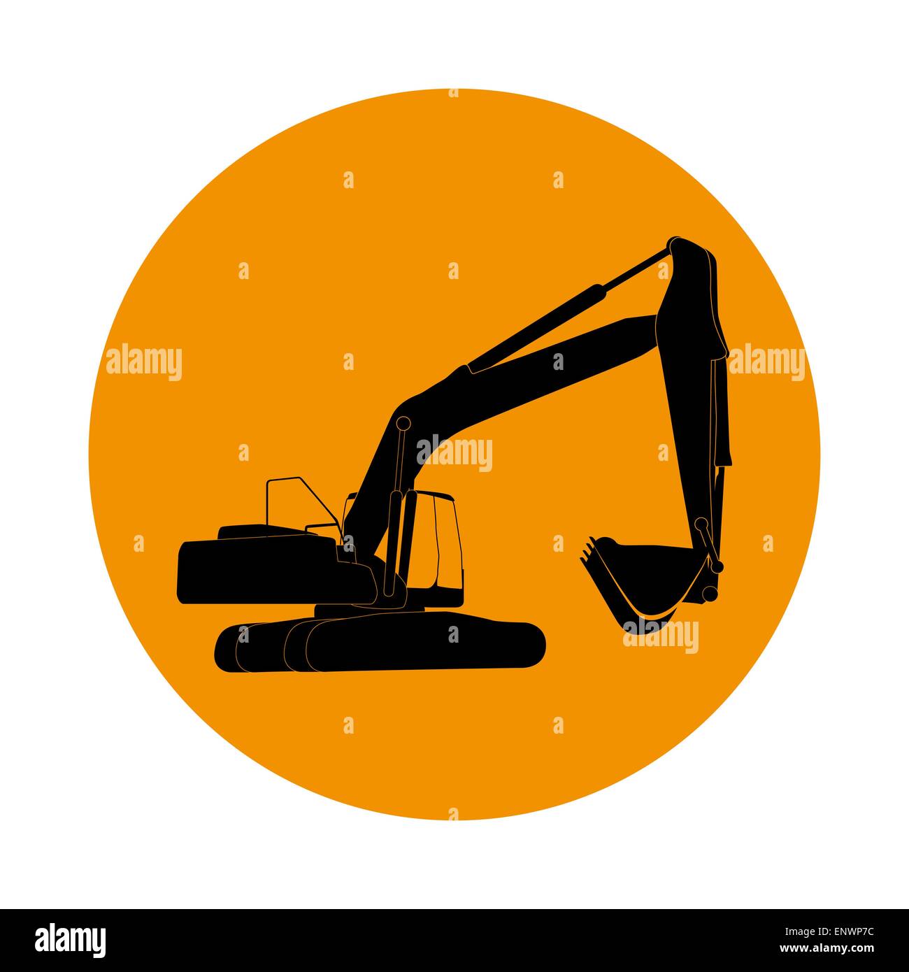 Front end loader loading Stock Vector Images - Alamy