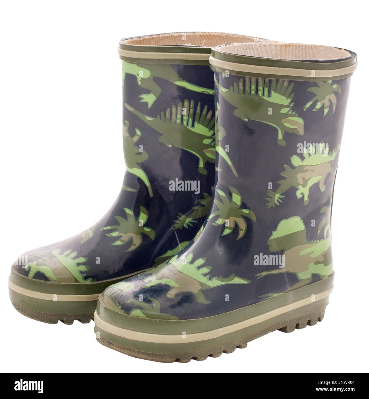 Children's rubber boots isolated on a white background Stock Photo Alamy