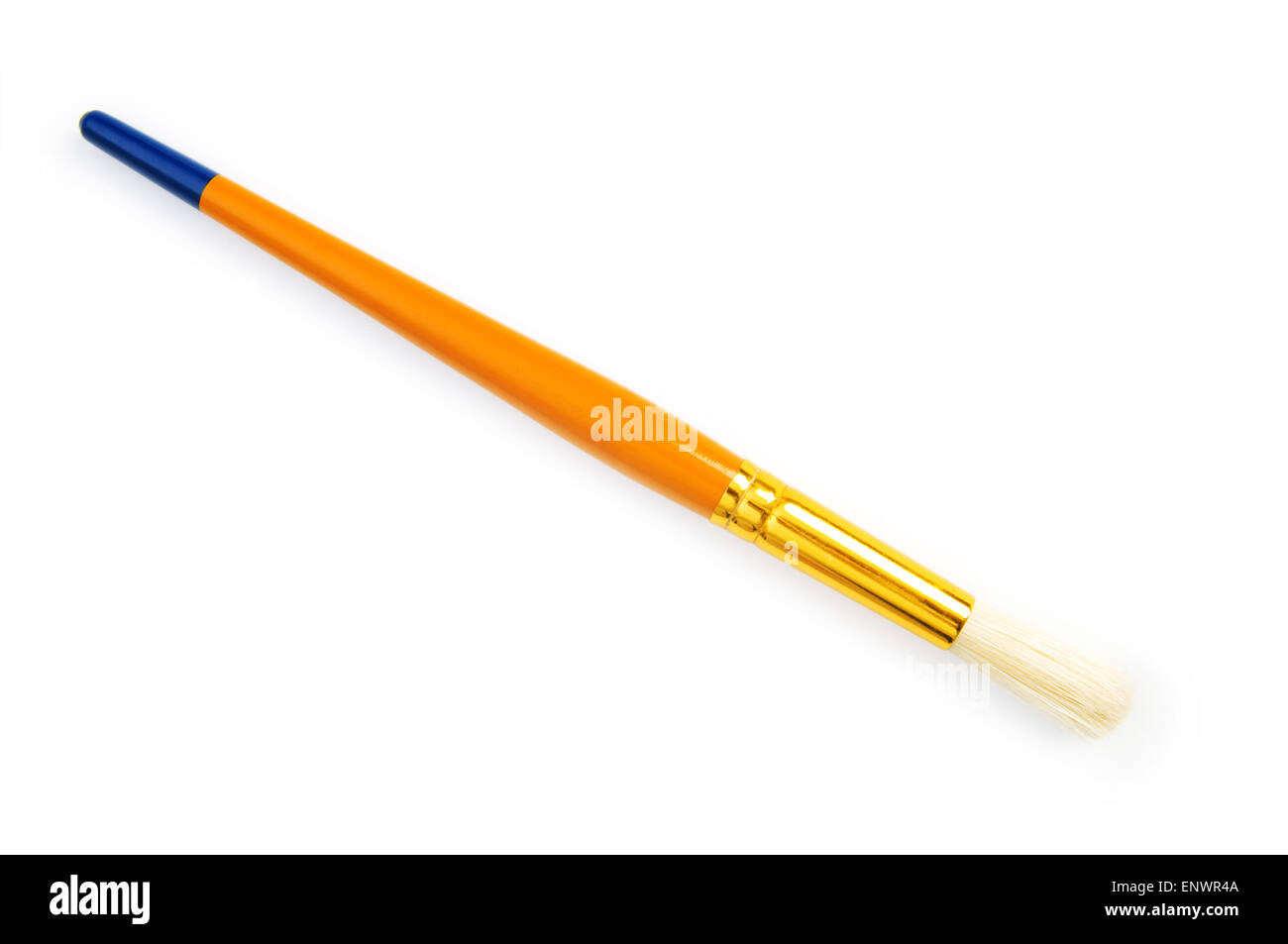 Artists brush isolated on the white background Stock Photo - Alamy