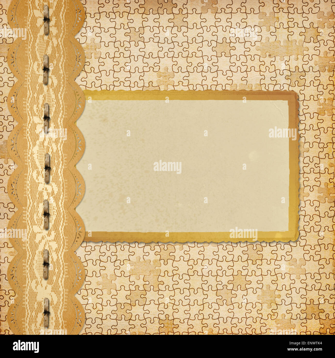 Old vintage album cover with lace hi-res stock photography and images ...