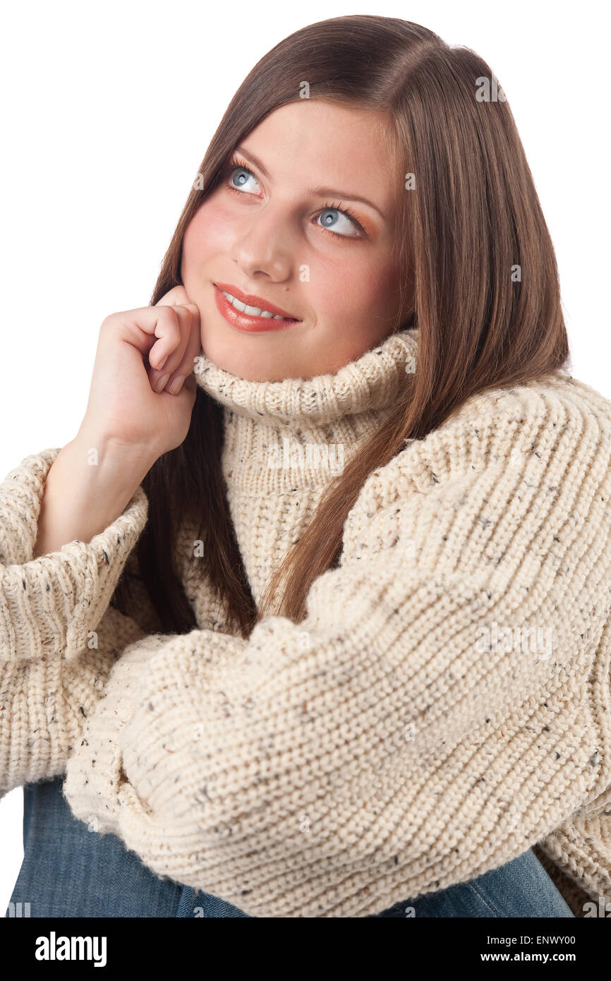 Woman wearing turtleneck hi res stock photography and images Alamy