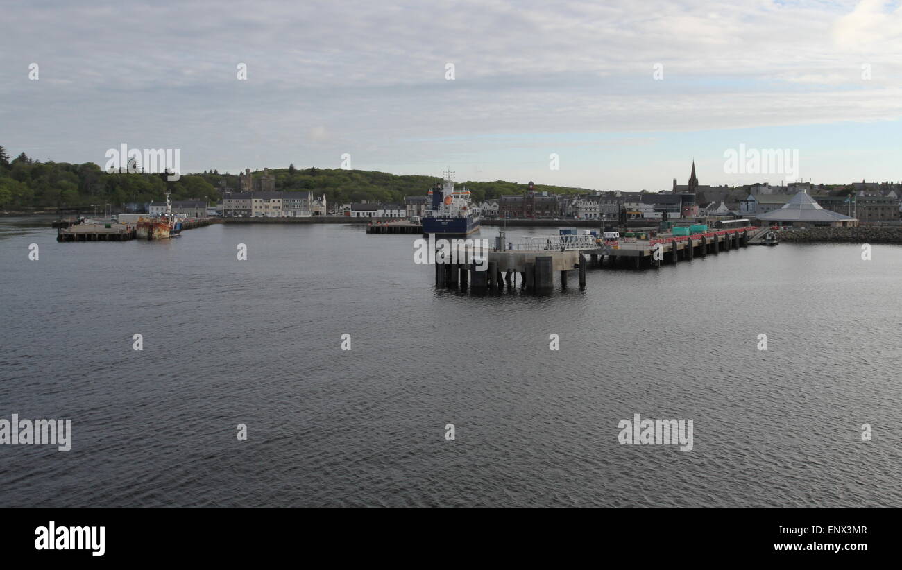 Stornoway waterfront Isle of Lewis Scotland  May 2014 Stock Photo