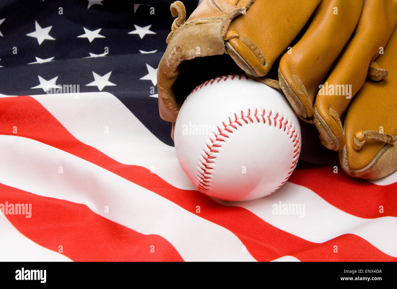 Baseball and Glove Stock Photo Alamy