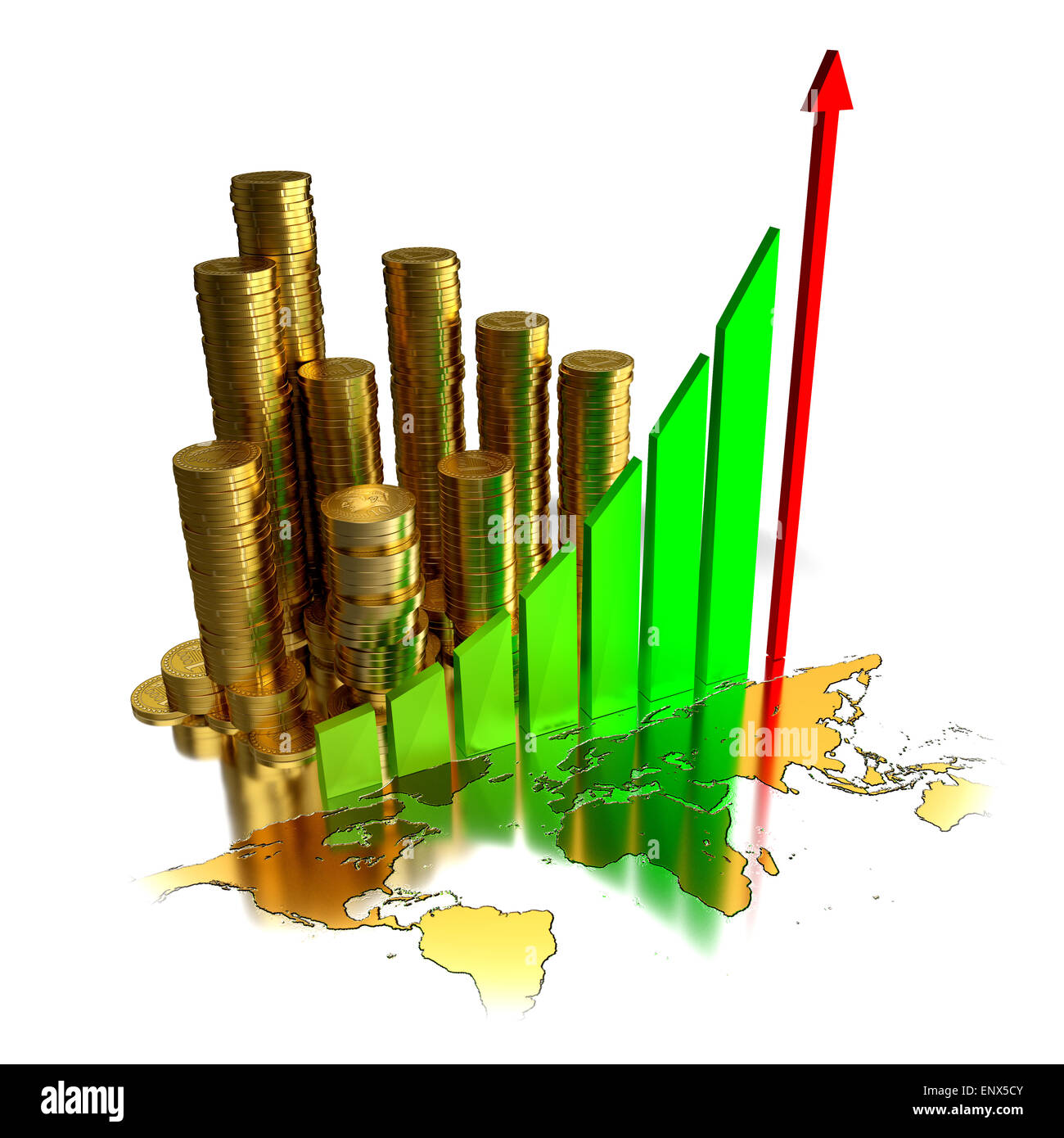 Gold chart and graph hi-res stock photography and images - Alamy