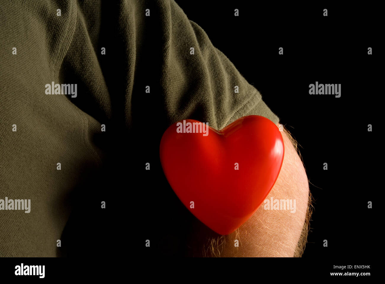 Heart on a Sleeve Stock Photo Alamy