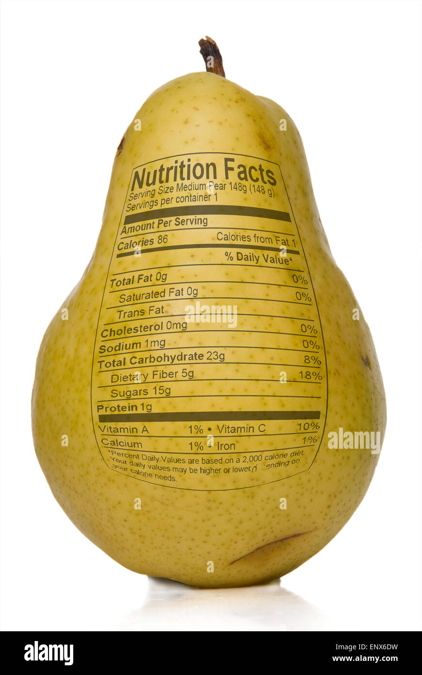 pear-nutrition-facts-stock-photo-alamy