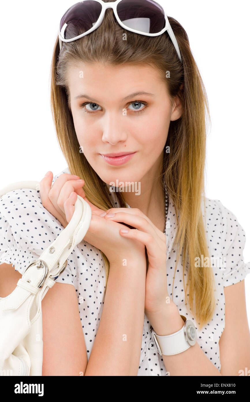 Summer Model Designer Fashion model - woman wear summer designer clothes Stock Photo - Alamy