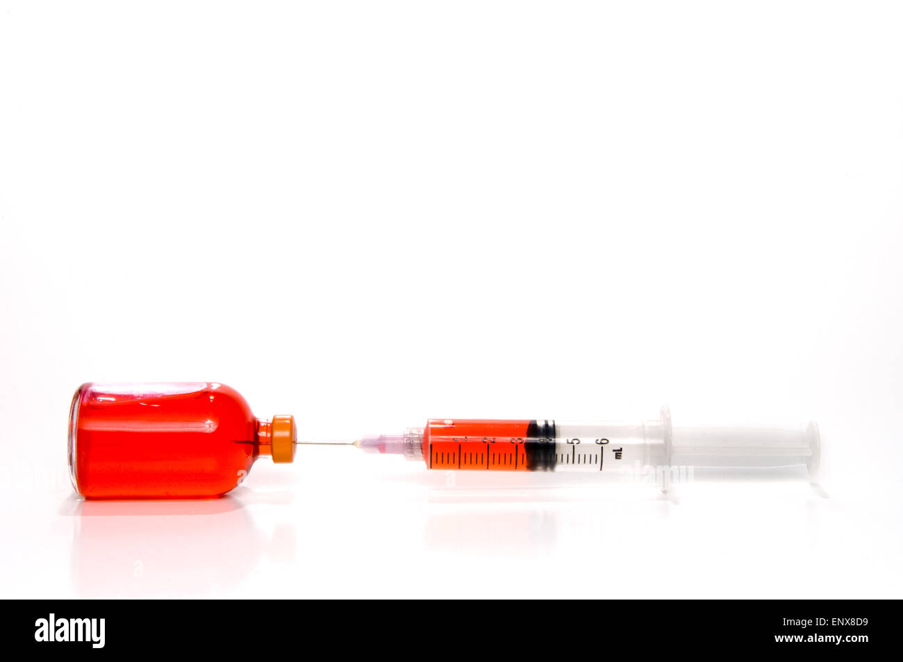 Medicine Vial and Syringe Stock Photo Alamy