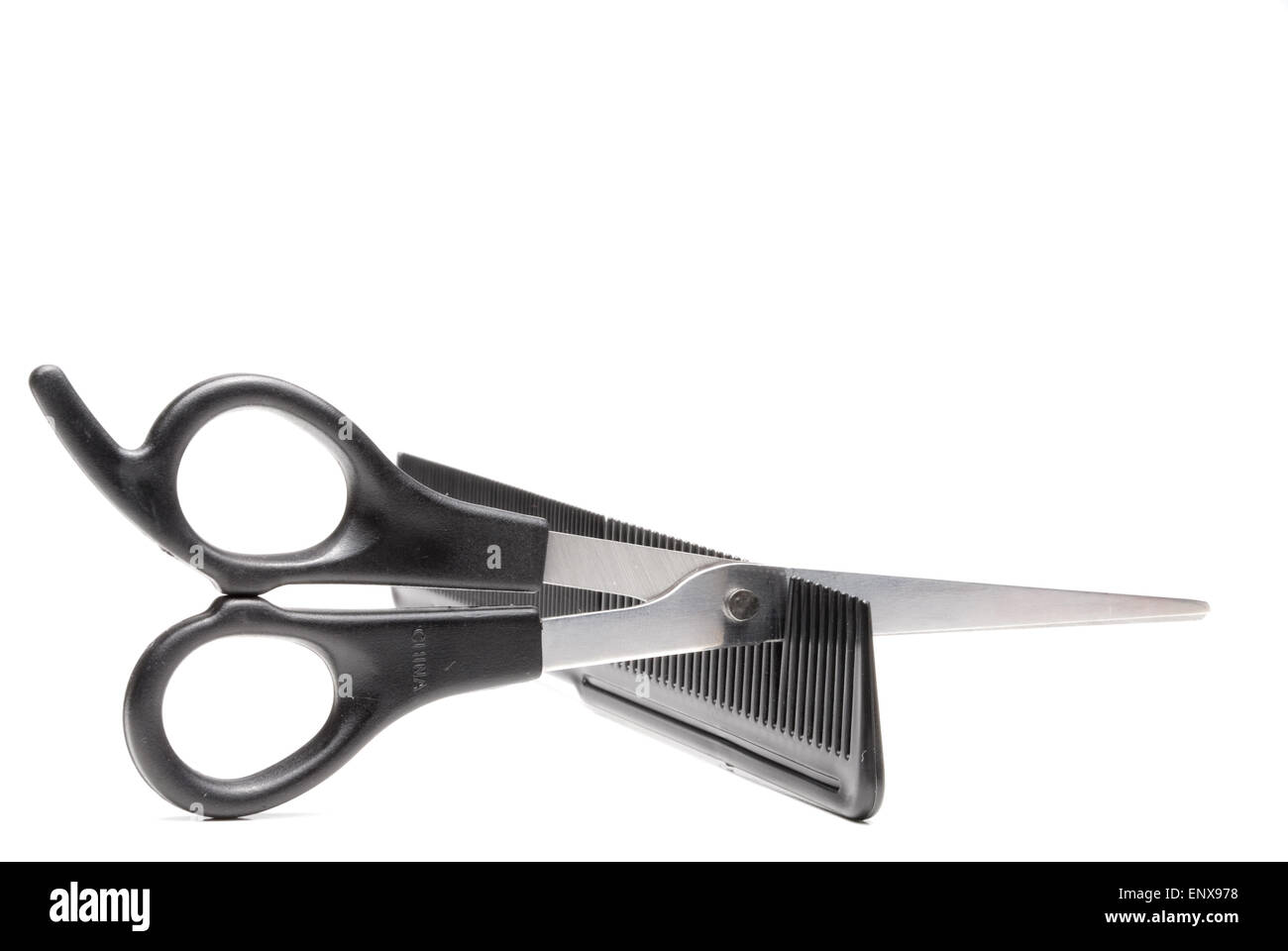 Hair Cutting Supplies Stock Photo Alamy