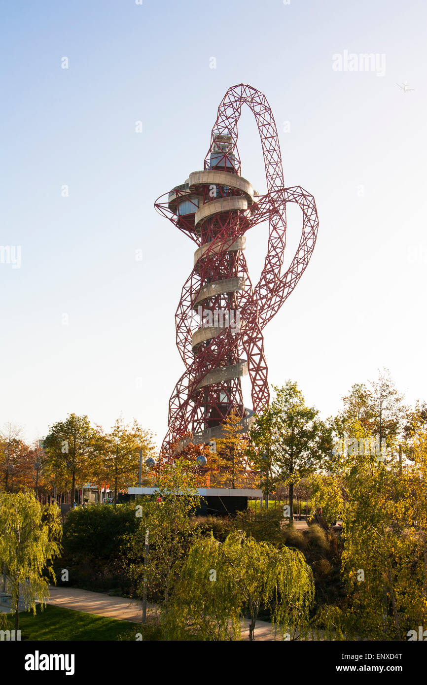 Stunning.  The London 2012 Olympic Arcelor Olympic  Orbit Tower Stock Photo