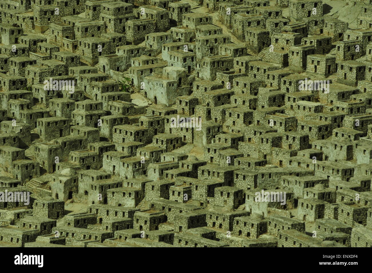 Reconstruction (1:50) of the ancient Jerusalem, Israel Museum, Jerusalem, Israel. Editorial use only. Stock Photo