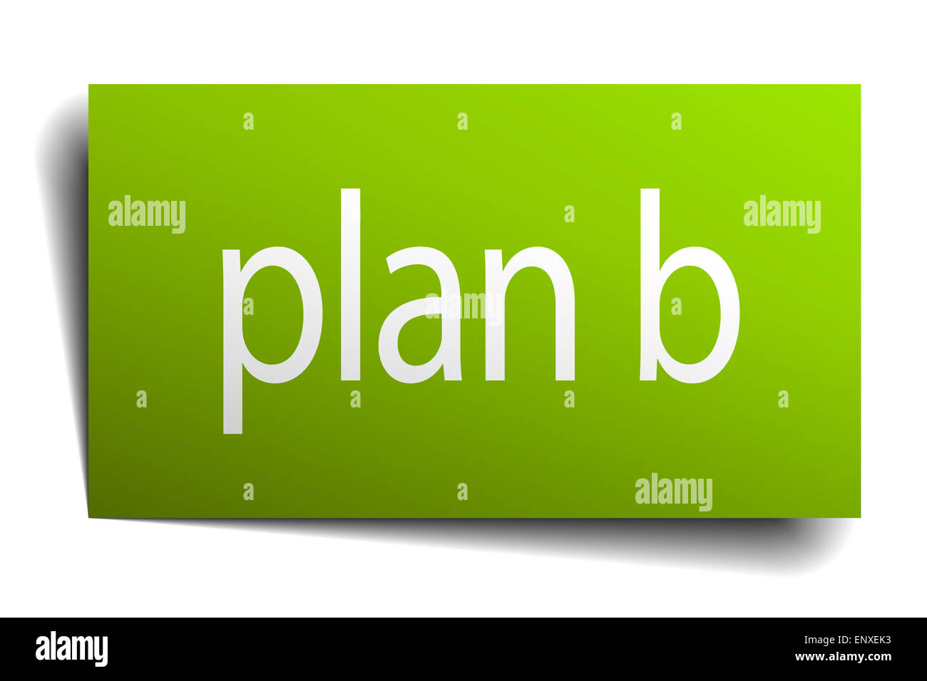 plan b square paper sign isolated on white Stock Photo Alamy