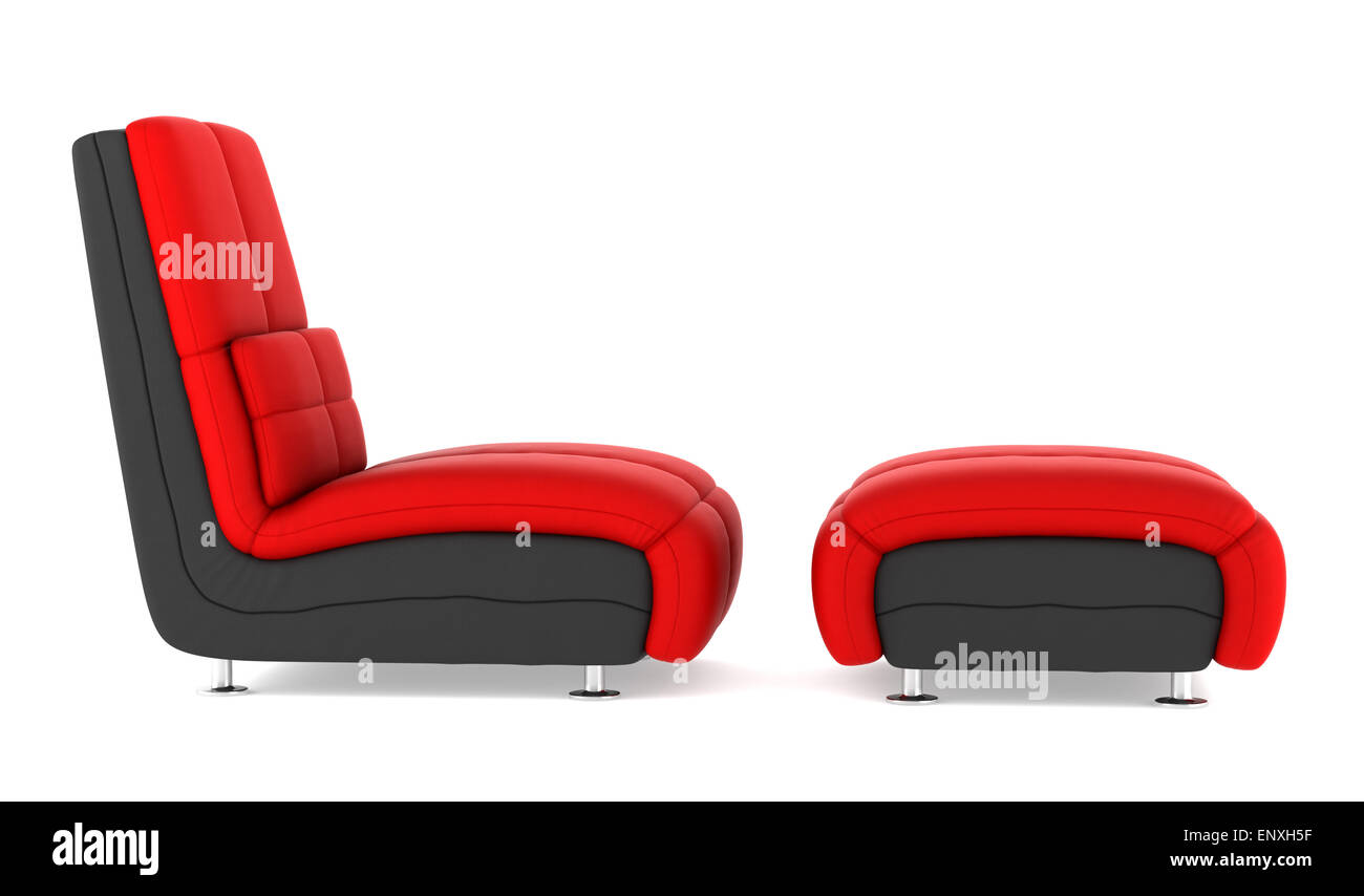 Red black armchair hi-res stock photography and images - Alamy