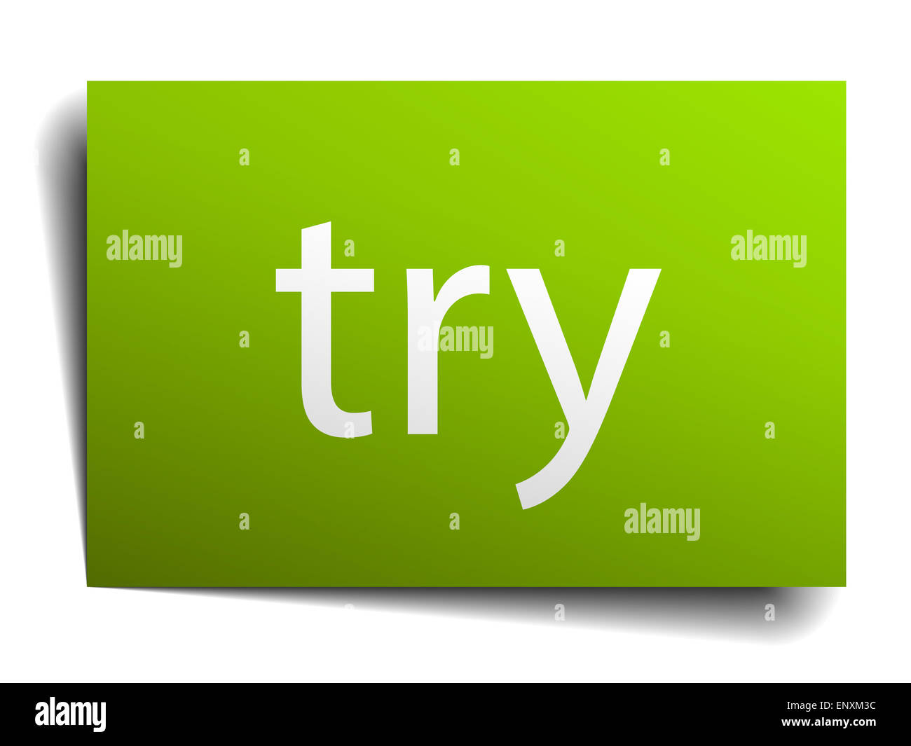 try square paper sign isolated on white Stock Photo - Alamy