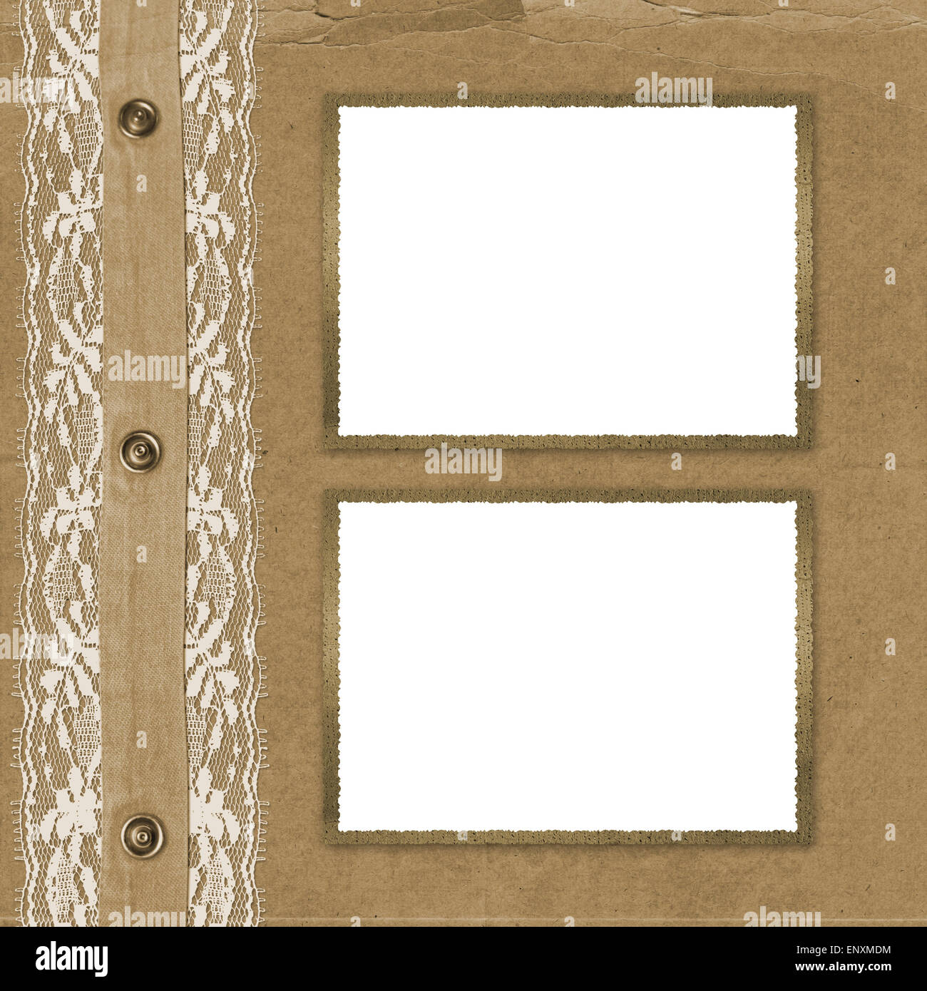 Old vintage album cover lace hi-res stock photography and images - Alamy