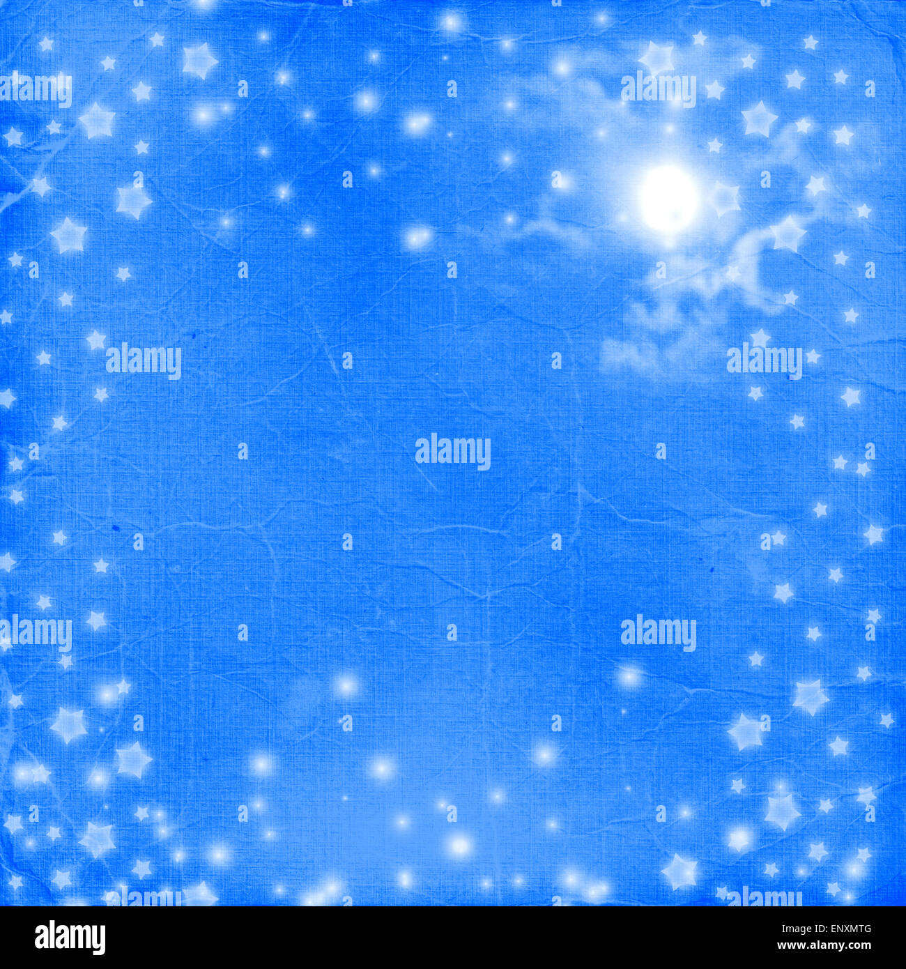 postcard holiday with stars on the nightly background Stock Photo - Alamy