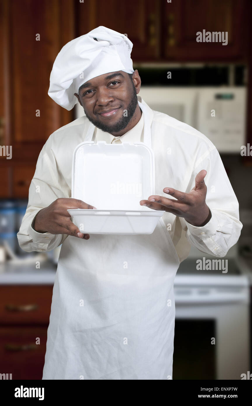 Chef Takeout Stock Photo