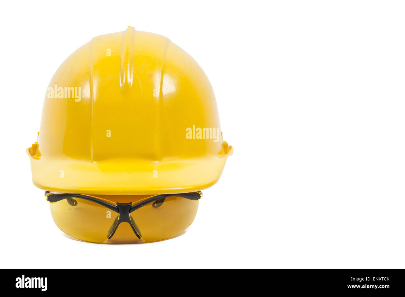 Safety Glasses and Hard Hat Stock Photo Alamy