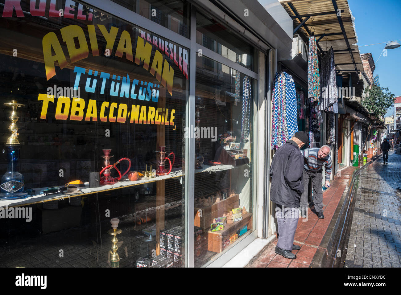 A shop selling nargiles and tobacco products the Balat / fener