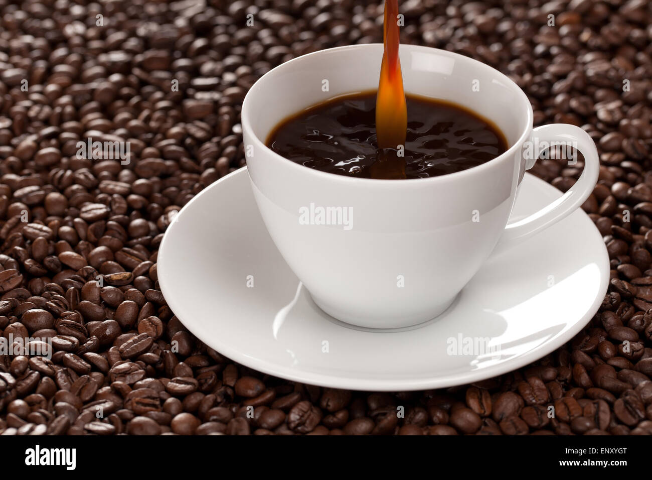 Frischer Kaffee Stock Photo